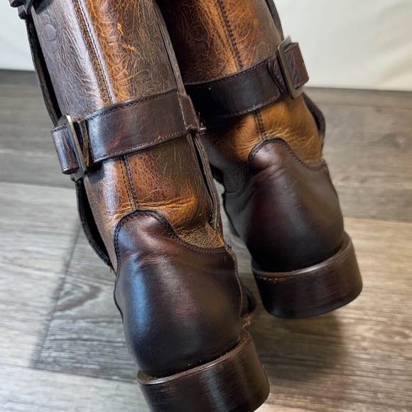 JB Dillon Brown Leather Knee-High Boots woman’s size 7.5 - Picture 5 of 15